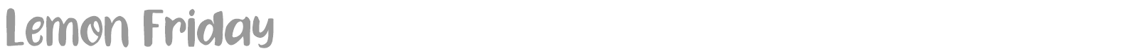 Lemon Friday font preview